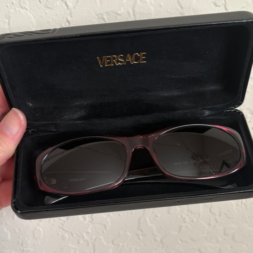 Versace Burgundy Sunglasses - Picture 2 of 7